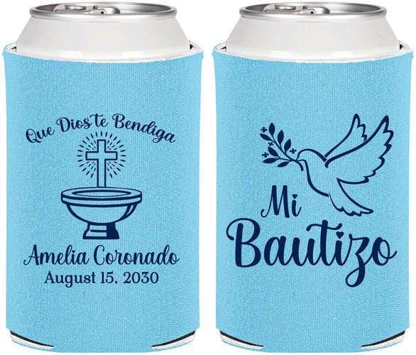 Personalized Baptism Can Coolers - Mi Bautizo | 290003