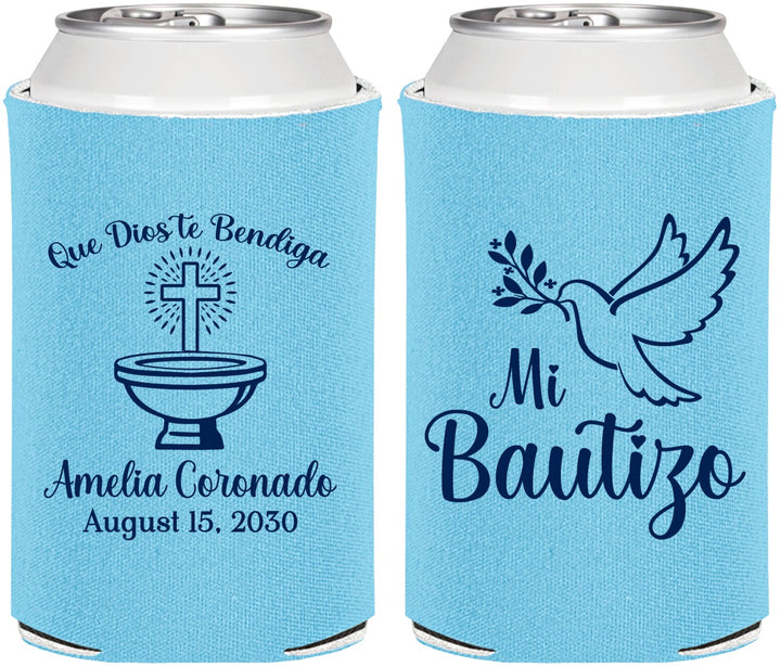 Personalized Baptism Can Coolers - Mi Bautizo | 290003