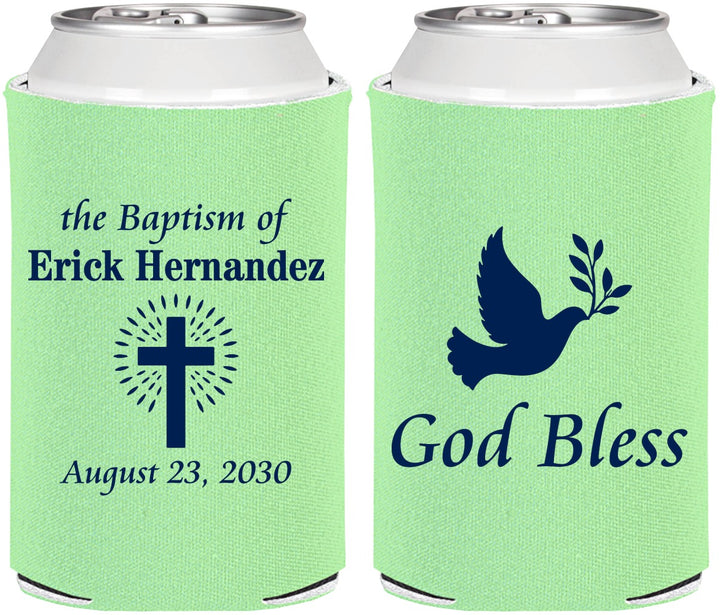 Personalized Baptism Can Coolers - God Bless | 290005
