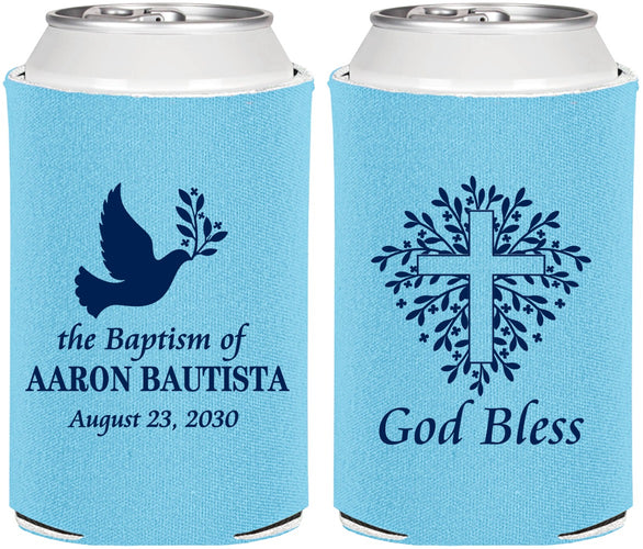 Personalized Baptism Can Coolers - God Bless | 290007