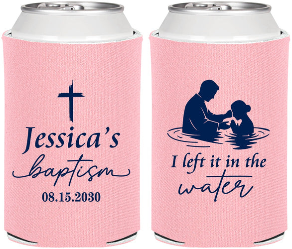 Personalized Baptism Can Coolers - I Left It In The Water | 290008