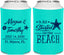 Personalized Wedding Can Coolers - Started On The Beach | 295