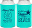 Personalized Wedding Can Coolers - Started On The Beach | 298
