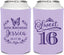 Personalized 16th Birthday Can Coolers - Butterfly | 300005