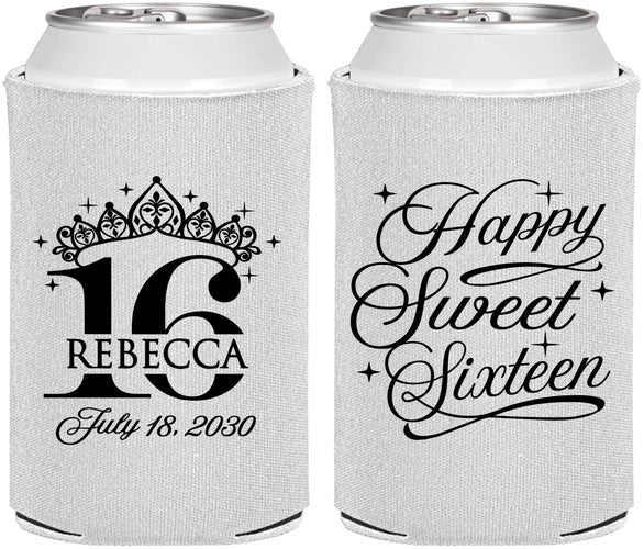 Personalized 16th Birthday Can Coolers - Tiara | 300008