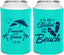 Personalized Wedding Can Coolers - Started On The Beach | 310