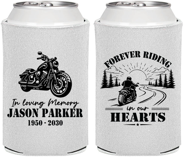 Personalized Memorial Can Coolers - Riding In Our Hearts | 310014