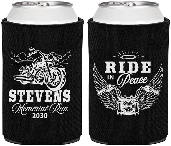 Personalized Memorial Can Coolers - Ride In Peace | 310015