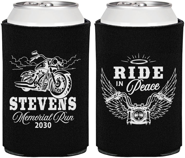 Personalized Memorial Can Coolers - Ride In Peace | 310015