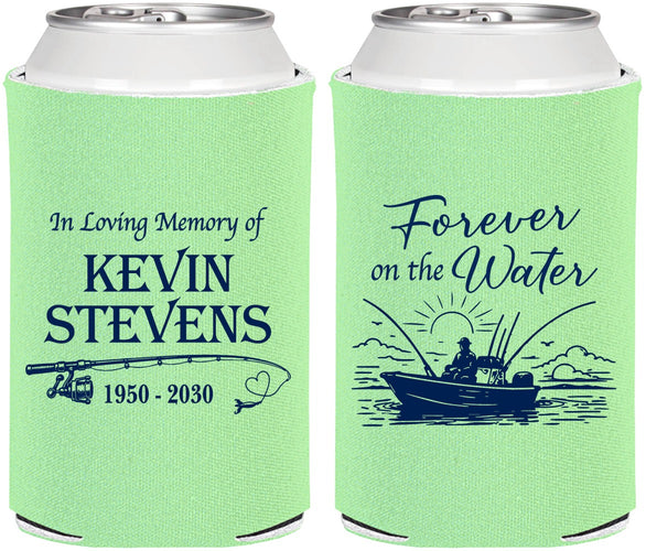 Personalized Memorial Can Coolers - Forever On The Water | 310019