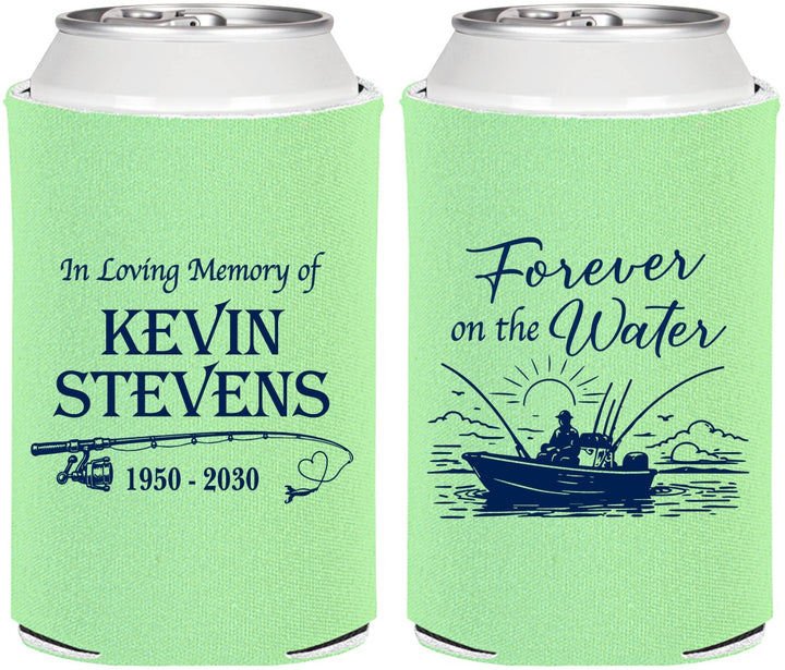 Personalized Memorial Can Coolers - Forever On The Water | 310019