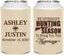 Personalized Wedding Can Coolers - We Interrupt Hunting | 316