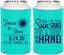 Personalized Wedding Can Coolers - Sun Sand Drink In My Hand | 319