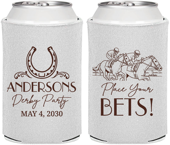Personalized Derby Day Can Coolers - Place Your Bets | 320003