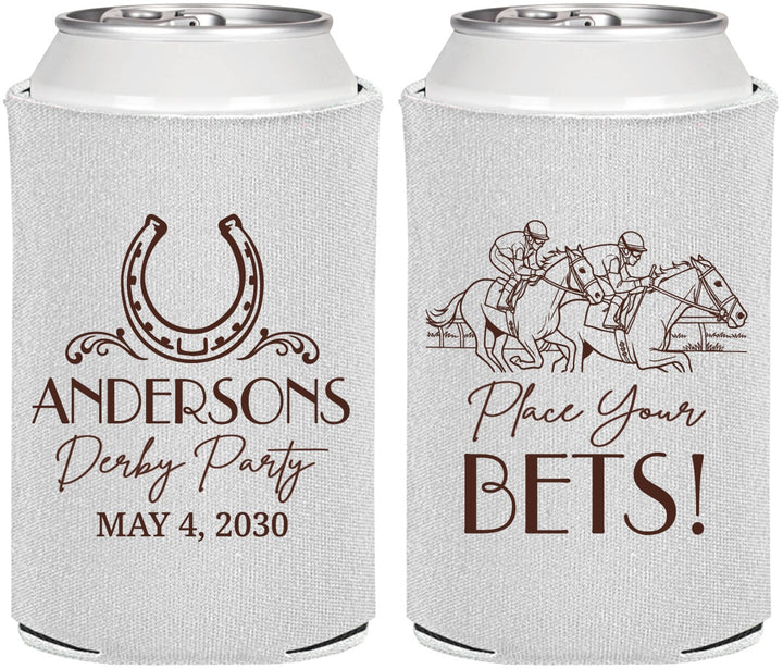 Personalized Derby Day Can Coolers - Place Your Bets | 320003