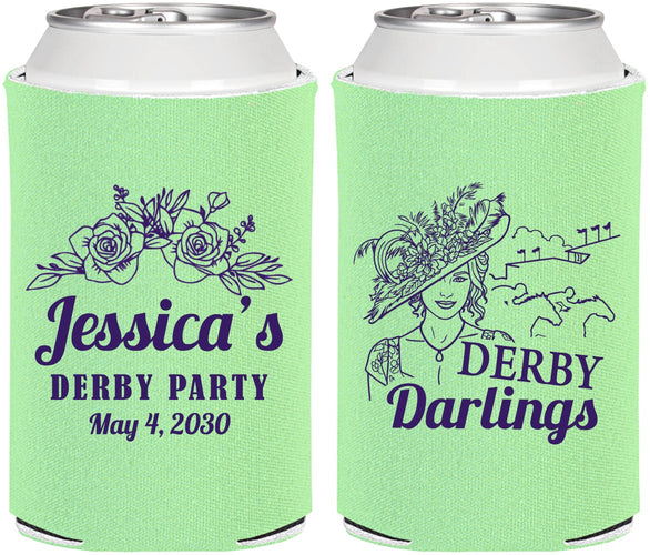 Personalized Derby Day Can Coolers - Derby Darlins | 320004