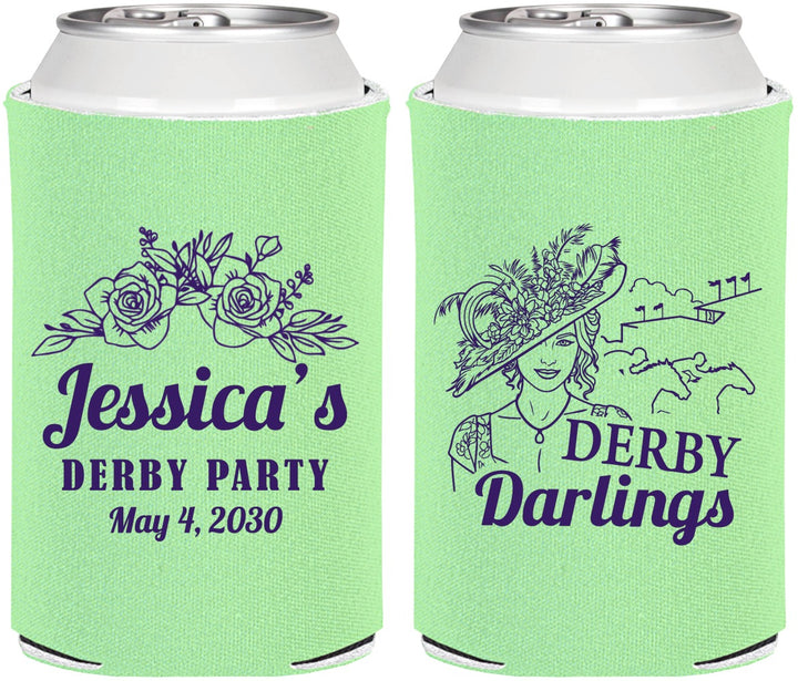 Personalized Derby Day Can Coolers - Derby Darlins | 320004