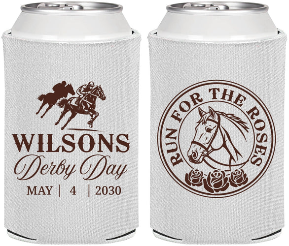 Personalized Derby Day Can Coolers - Run For The Horses | 320006