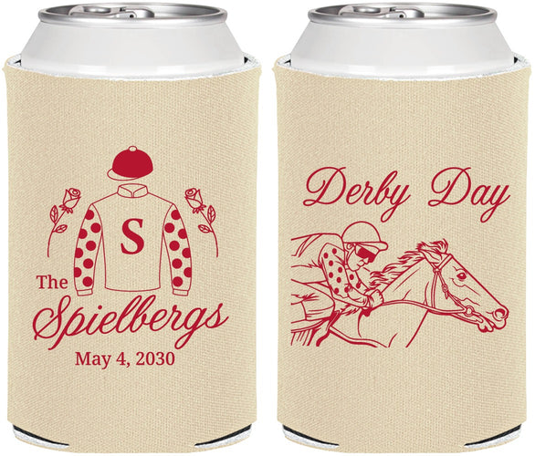 Personalized Derby Day Can Coolers - Horses | 320007