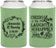 Personalized Wedding Can Coolers - Love Laughter Happily | 326