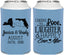 Personalized Wedding Can Coolers - Love Laughter Happily | 329
