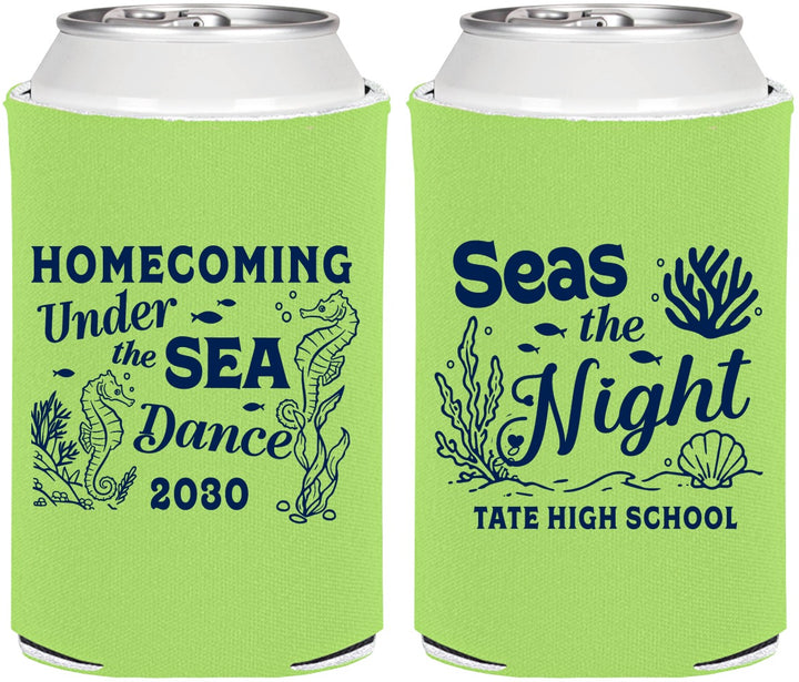 Personalized Homecoming Can Coolers - Under The Sea Dance | 330001
