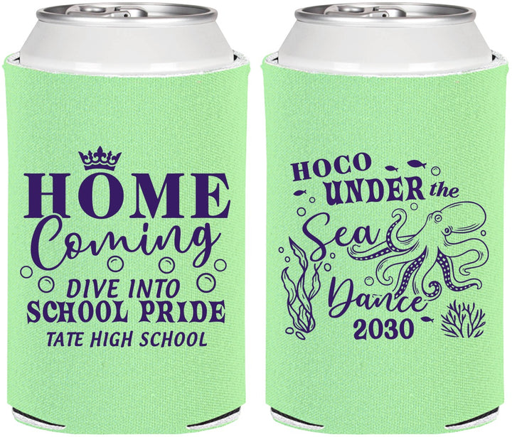 Personalized Homecoming Can Coolers - Under The Sea Dance | 330002