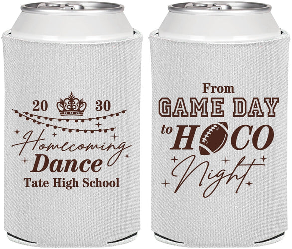 Personalized Homecoming Can Coolers - Gameday To Hoco Night | 330005