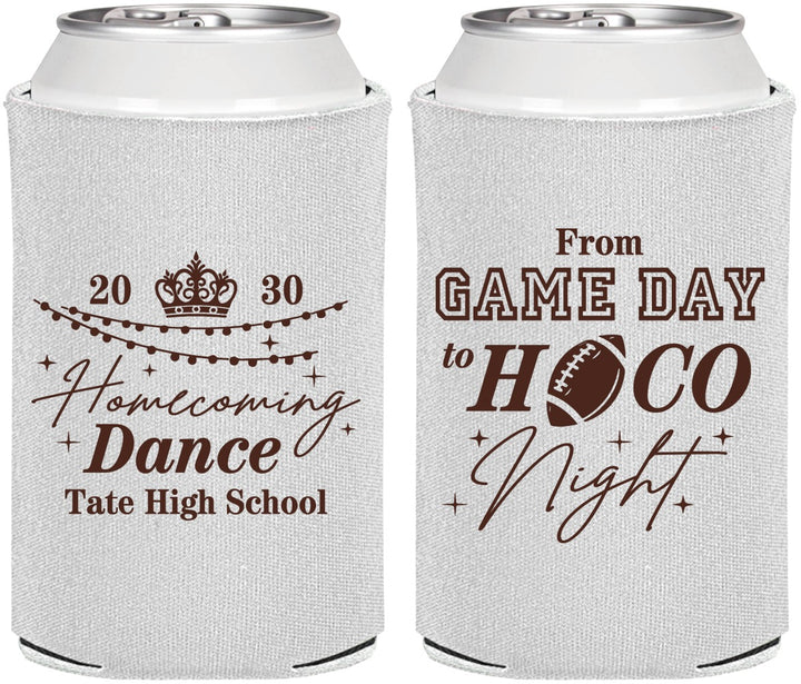 Personalized Homecoming Can Coolers - Gameday To Hoco Night | 330005