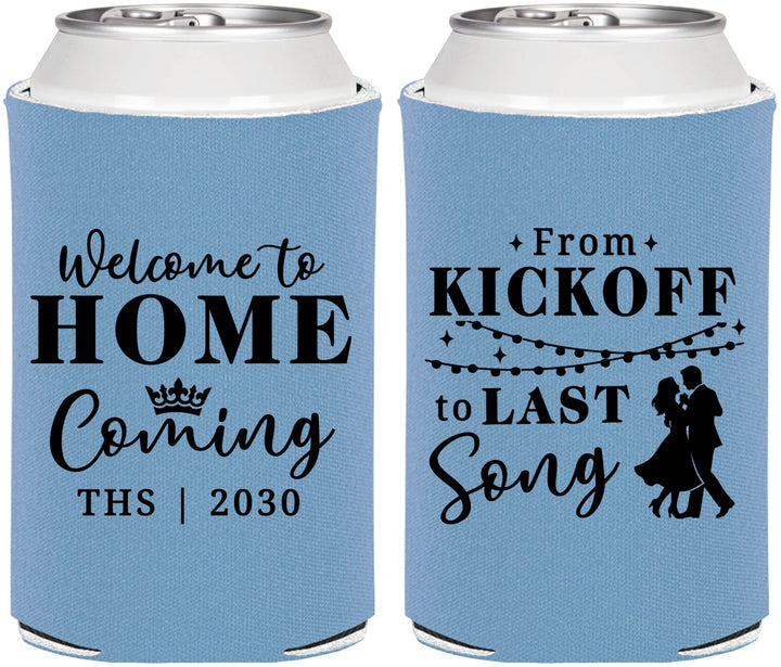 Personalized Homecoming Can Coolers - From Kickoff To Last Song | 330018