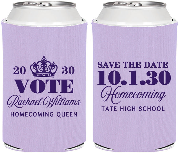 Personalized Homecoming Can Coolers - Hoco Queen Vote | 330020