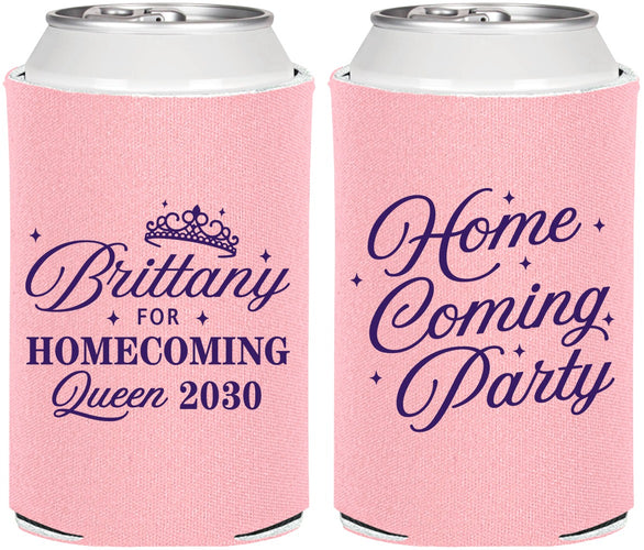 Personalized Homecoming Can Coolers - Hoco Queen Vote | 330022