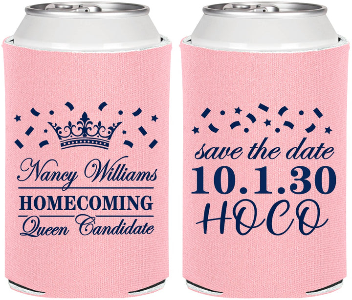 Personalized Homecoming Can Coolers - Hoco Queen Vote | 330024