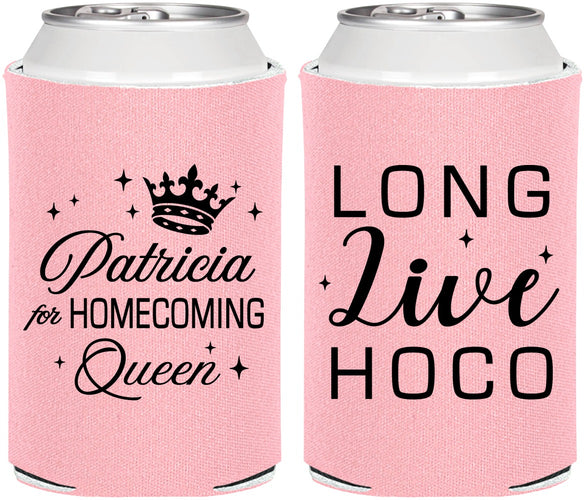 Personalized Homecoming Can Coolers - Hoco Queen Vote | 330026