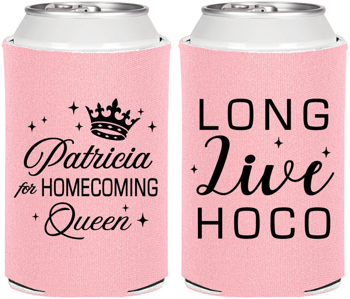 Personalized Homecoming Can Coolers - Hoco Queen Vote | 330026