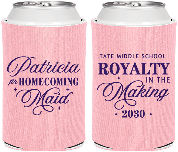 Personalized Homecoming Can Coolers - Hoco Maid Vote | 330028