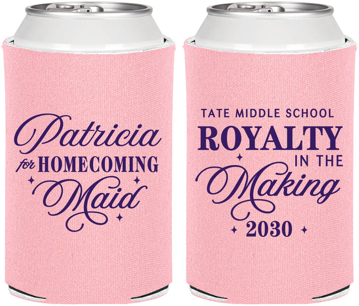 Personalized Homecoming Can Coolers - Hoco Maid Vote | 330028