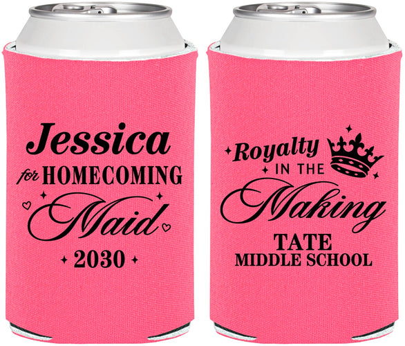 Personalized Homecoming Can Coolers - Hoco Maid Vote | 330029