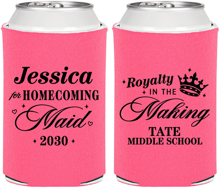 Personalized Homecoming Can Coolers - Hoco Maid Vote | 330029