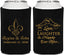 Personalized Wedding Can Coolers - Love Laughter Happily | 338