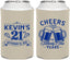 Personalized 21st Birthday Can Coolers - Cheers To Twenty One Years | 340000