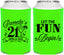 Personalized 21st Birthday Can Coolers - Let The Fun Begin | 340009