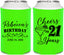 Personalized 21st Birthday Can Coolers - Cheers To Twenty One Years | 340019