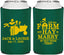 Personalized Wedding Can Coolers - Left The Farm Tractor | 347
