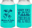 Personalized Wedding Can Coolers - Sandy Feet Salty Kisses | 357