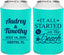 Personalized Wedding Can Coolers - Started On The Beach | 361