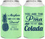Personalized Wedding Can Coolers - Pina Colada | 364