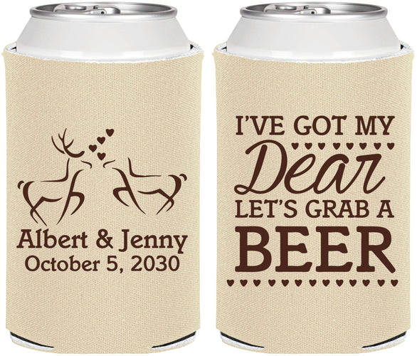 Personalized Wedding Can Coolers - Dear Beer | 372