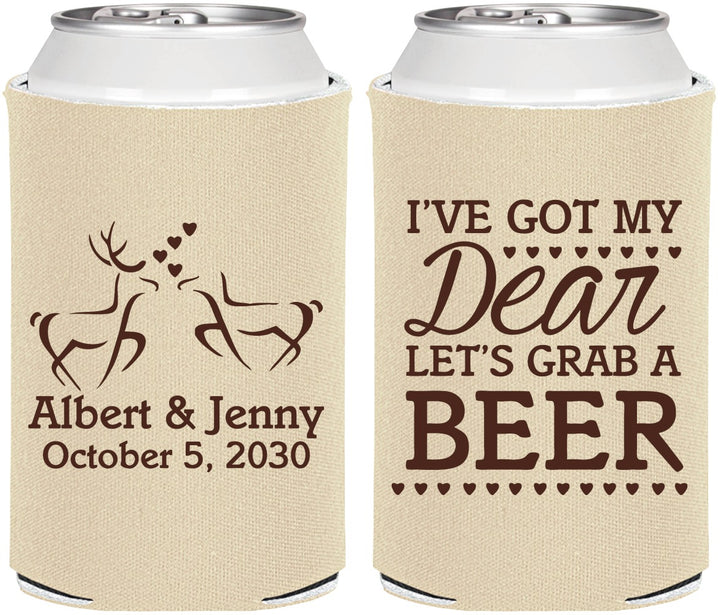 Personalized Wedding Can Coolers - Dear Beer | 372