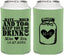 Personalized Wedding Can Coolers - Mason Jar | 373